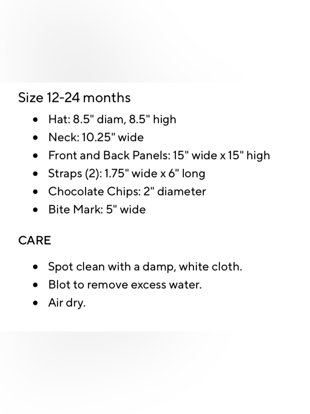 Pottery Barn Kids - Baby Chocolate Chip Cookie Costume - Picture 7 of 7